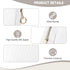 5.31" Small Makeup Bag for Purse, Corduroy Cosmetic Bag for Women Girls, Portable Makeup Pouch with Zipper (White)...