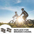 Bike Chain Master Link - PSLER Single Speed Bicycle Chain Link Missing Link Connectors Bike Chain Repair Accessories 10 Pieces Copper...