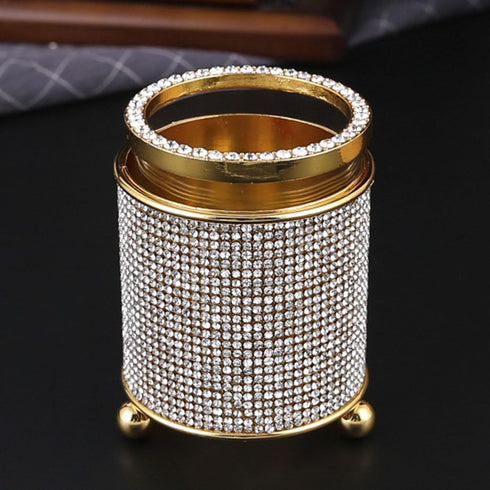 Coffee Spoons Set, Long Handle Stirring Spoons Dessert Spoons Set with Holder, Gold Glass Jar with 6 Spoons, Metal Flatware Set, Creative Tea Spoo...