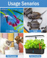 AquaMiracle Adjustable 20W Small Aquarium Heater Submersible Fish Tank Heater Betta Heater Turtle Heater Super Mini Aquarium Heater with Digital D...