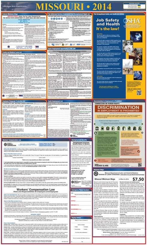 Osha4less 2019 California State and federal labor law posters...