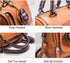 Women Satchel Bags Faux Leather Top Handle Handbags Boston Crossbody Bags Flower Pendant Zipper Purse Shoulder Bag...