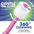 Brilliant Oral Care Baby Toothbrush with Soft Bristles and Round Head, for a Toddler Approved, Easy to Use All-Around Clean Mouth, Ages 0-2 Years,...