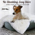 BENRON Medium Dog Blanket for Couch Bed Crate, Cozy Reversible Fleece Dog Blanket, Washable Fluffy Throw Blankets 30x40 Inches Cream White...