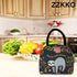 ZZKKO Animal Sloth Follow Your Dream Lunch Bag Box Organizer Lunch Container Insulated Zipper Meal Prep Cooler Handbag For Women Men Home School O...