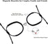 COLORFUL BLING Matching Mutual Attraction Couple Bracelets Long Distance His and Hers Adjustable Braided 8 Infinity Love Heart Friendship Bracelet...