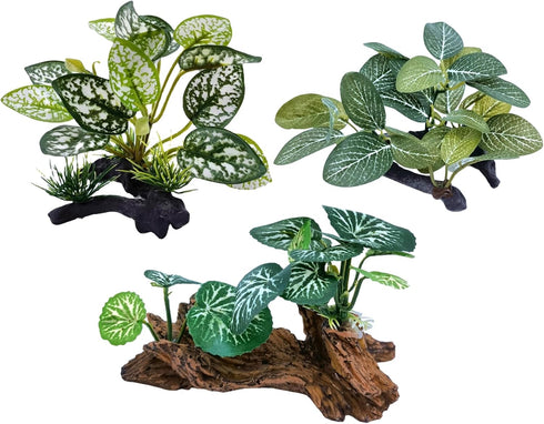 Artificial Fish Tank Plants Silk Aquarium Plant Aquatic Water Grass Foreground Decor (3PCS Green Grasses)...