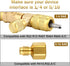 WADEO Valve Core Remover Installer Tool with Dual Size SAE 1/4 & 5/16 Port, 4 Valve Cores with Teflon Seal, Compatible with R22 R12 R407 R410 R404...