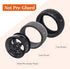 12mm Hex Wheel Rims & Rubber Tires with Foam Inserts for RC 1/10 On-Road Touring Car, Set of 4...