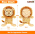 Squeaky Dog Toys, Cute Lionet with Rope for Teething, Sturdy Dog Chew Toys for Small and Medium Dogs...