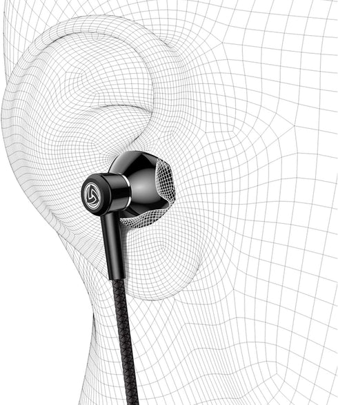 LUDOS SPECTA Wired Earbuds in-Ear Headphones, 5 Years Warranty, Earphones with Microphone for Clear Calls, Noise Isolating, for iPhone, iPad, Sams...