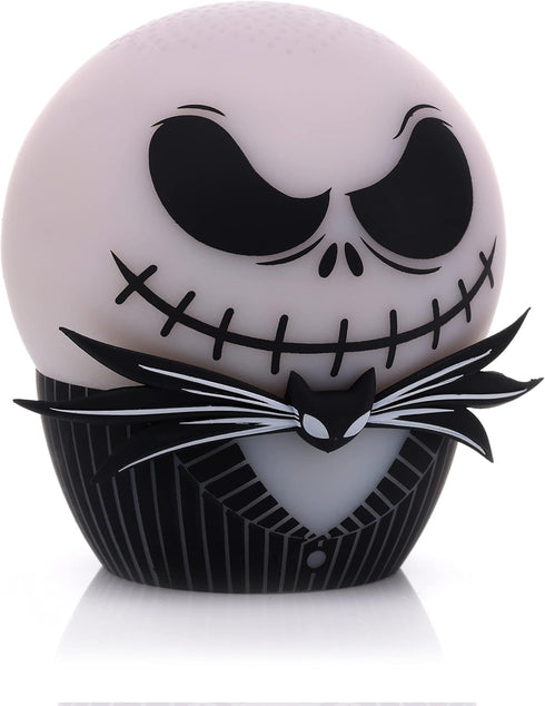 Bitty Boomers Disney: Tim Burton's The Nightmare Before Christmas - Jack Skellington Vengeful Face - Glow in The Dark - Mini Bluetooth Speaker, Mu...