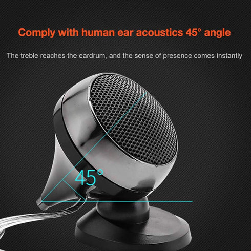 2pcs Universal Car Tweeter Loudspeaker 150W 4Ohm Audio Silk Film for Car Modification High-Pitched Car Audio Modification Nondestructive...