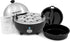 Elite Gourmet EGC-508 Rapid Egg Cooker, 7 Easy-To-Peel, Hard, Medium, Soft Boiled Eggs, Poacher, Omelet Maker, Auto Shut-Off, Alarm, 16-Recipe Boo...