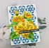 Alinacutle 5pc Peony Flower Layering Stencils & 1set Frame Dies Set Plastic Stencil with Frames Metal Cutting Die Cut for DIY Art Craft Paper Craf...
