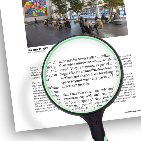 Large Magnifying Glass 10X Handheld Reading Magnifier for Seniors - 100MM 4INCHES Real Glass Magnifying Lens for Book Newspaper Reading, Insect an...