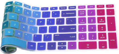 Keyboard Skin Compatible 15.6" 2018 Flagship HP Pavilion, HP Pavilion X360 15-br075nr, HP Envy x360 15m-bp 15m-bq Series, HP Pavilion 15-BS/BW 15-...
