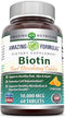 Amazing Formulas Biotin Fast Dissolving 10000MCG 60 Tablets Supplement | Citrus Flavor | Non-GMO | Gluten Free | Made in USA...