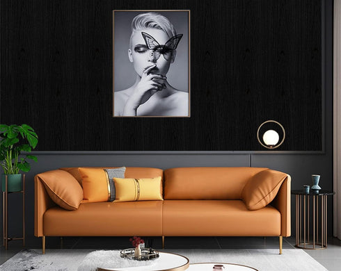 17.7"x118" Black Wallpaper Wood Peel and Stick Wood Contact Paper Black Wallpaper Wood Black Contact Paper Self Adhesive Wallpaper For Wall Counte...