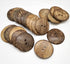YICBOR 30pcs 50mm 2-Hole Big Natural Coconut Buttons Round Sewing Brown Overcoat Buttons...