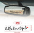 3pcs Hello Beautiful Rear View Mirror Decals, Rearview Mirror Stickers with Heart Positive Affirmation Car Mirror Stickers for Vanity Water Bottle...