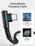 AINOPE 100W 5A USB C Cable 10FT, USB C Charger Cable, Right Angle Fast Type C Cable Fits for iPhone 15 Pro Max Plus, MacBook Air/Pro, iPad Pro, Sa...