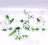 Set 3 Dinosaurs Miniature Figurines Hand Blown Color Glass Art Animals Collectible Gift Home Decor, Clear Green...
