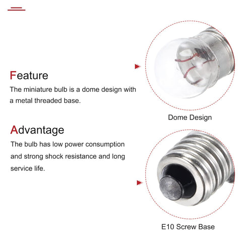 MECCANIXITY Electrical Circuit Experiment Set DIY Materials, 10Pcs 1.5V E10 Bulbs, 1Pcs AA Battery Case, 1Pcs Button Switch, 1Pcs Lamp Holder, 2Pc...
