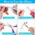 Jewelry Pliers, Shynek 4pcs Jewelry Making Tools Kit with Needle Nose Pliers/Chain Nose Pliers, Round Nose Pliers, Wire Cutters and Bent Nose Plie...