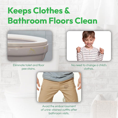 P-flector® Toilet Seat Urine Guard (1-Pack) - Pee Splash Guard for Potty-Training Kids, Adults, Seniors & Special Needs Individuals - Fits Round, ...