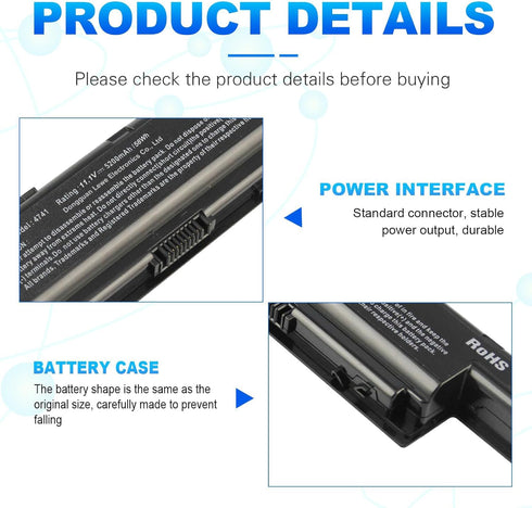 Laptop Battery for Acer AS10D31 AS10D51 Aspir 4741 5253 5251 5336 5349 5551 5552 5560 5733 5733Z TravelMate 5740 5735 5735Z 5740G Gateway NV55C NV...
