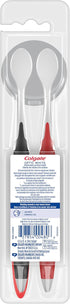 Colgate Optic White Pro Series Whitening Charcoal Toothbrush for Stain Removal, Soft Bristles, 2 Pack...