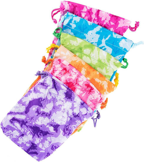 Super Z Outlet Tie-Dye Camouflage Drawstring Bags Party Favors, Arts & Crafts Activity 7"x10" (12)...