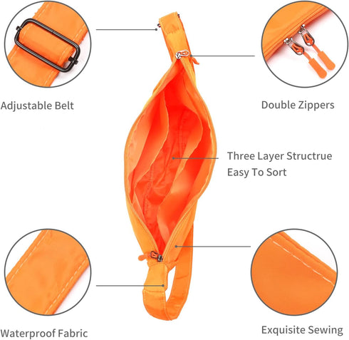 Medium Nylon Crossbody Crescent Bag for Women Men Fashionable Shoulder Bag with Adjustable Strap for Everyday Casual Travel...