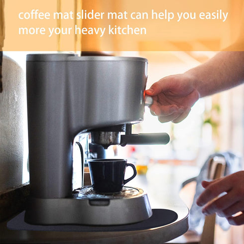 Coffee Maker Mat for Coffee Maker,Kitchen Appliance Slider,Coffee Maker Slider for Counter Kitchen Appliance, Drip Coffee Maker Accessories (L)...