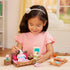 Li’l Woodzeez – 28Pcs Bedroom & Dining Playset – Dollhouse Furnitures & Accessories – 2 Doll Figures Included – Miniature Bedroom & Kitchen Playse...