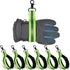 6 Pcs Firefighter Glove Strap Heavy Duty Gear Glove Safety Holder Straps with Green Reflective Trim Firefighting Gear Accessories for Work Glove F...