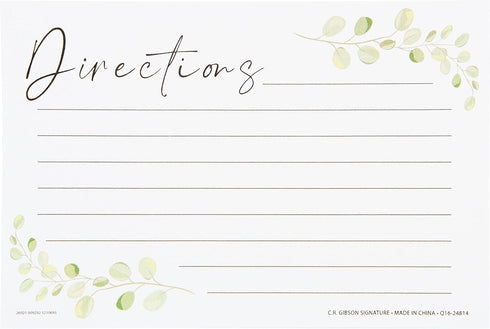 C.R. Gibson Q16-24814 Wedding Shower Recipe Cards and Invite Enclosure Cards, 40pcs, White...