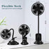 Clip on Fan Usb Mini Fan Battery Operated Desk Fan with Emergency Power Bank, Baby Stroller Fan Rechargeable Personal Fan Flexible Neck 3 Speeds G...