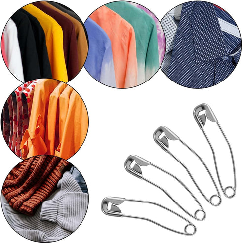 100pcs Curved Safety Pins, 1.5in Quilting Basting Pins Bent Safety Pins Sewing Safety Pins Accessories for Crafting Quilting Knitting Sewing(Silve...