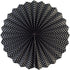 18pcs Party Hanging Paper Fans Set Black White Round Paper Fans Decorative Pattern Folding Fan Halloween Hanging Garlands for Halloween Birthday W...