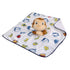Welcome to The Universe Baby Curious George White, Blue, Red, Yellow and Brown Plush Security Baby Blanket...