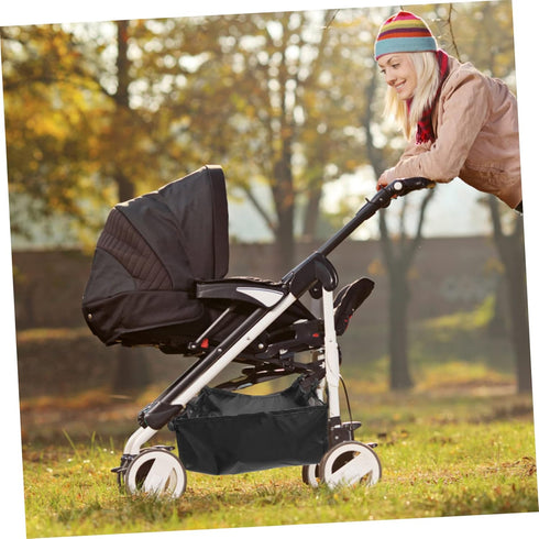 Stroller Bottom Storage Bag Pushchair Bottom Basket Stroller Storage Bag Stroller Bottom Basket Wagon Accessories Nappy Storage Pouch Truck Oxford...