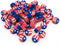 Puerto Rico Flag Beads - 300pcs Round Clay Fashion Jewelry...