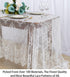 ShinyBeauty Lace-Tablecloth-Rectangular 60x120-Inch Lace Table Cloth 2 Pack Floral Lace Tablecloth White Vintage Table Cover Floral Overlay Tablec...