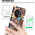 nancheng for Oneplus 11 Square Case (6.7-inch) with Ring Stand Cute Girls Women Retro Mandala Flower Pattern Metal Reinforced Corners Shockproof P...
