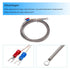 MECCANIXITY K Type Thermocouple Temperature Sensor PT100 5mm Ring High Temperature Probe 10ft Wire 0 to 600°C(32 to 1112°F) Stainless Steel...