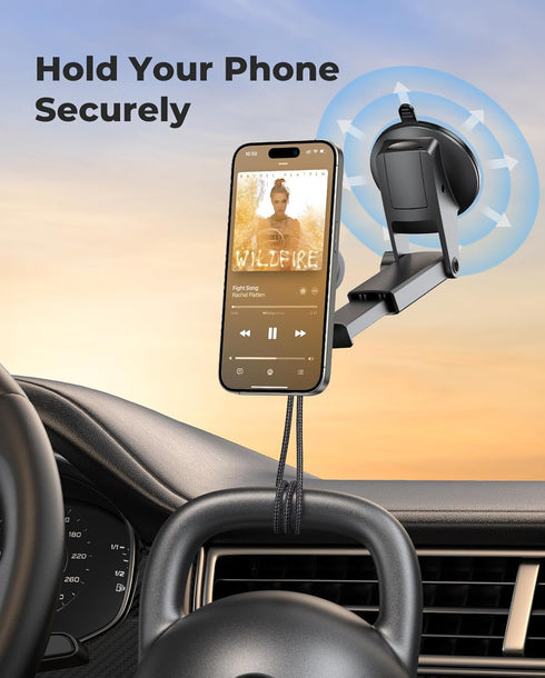Universal Socket Dashboard Car Mount Works with PopSockets, Magnetic Socket Phone Holders for Dashboard Windshield, Hands Free Car Phone Mount Fit...