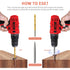 10-Pieces Screw Extractor Set, 37# Cr-Mo & 6542 HSS Steel Cobalt Left-Hand Drill Bit, Easy Out Broken Bolt Remover Reverse, Ez Out Stripped, Round...