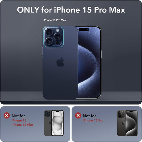 ESR for iPhone 15 Pro Max Case, Full-Body Shockproof MagSafe Case, Military-Grade Protection, Magnetic Phone Case for iPhone 15 Pro Max, 2-Part To...
